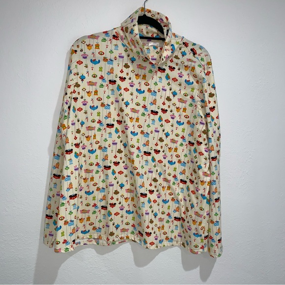 Disney Mickey Mouse dumbo Minnie Mouse mock neck long sleeve top size 2XL yellow - Picture 4 of 12